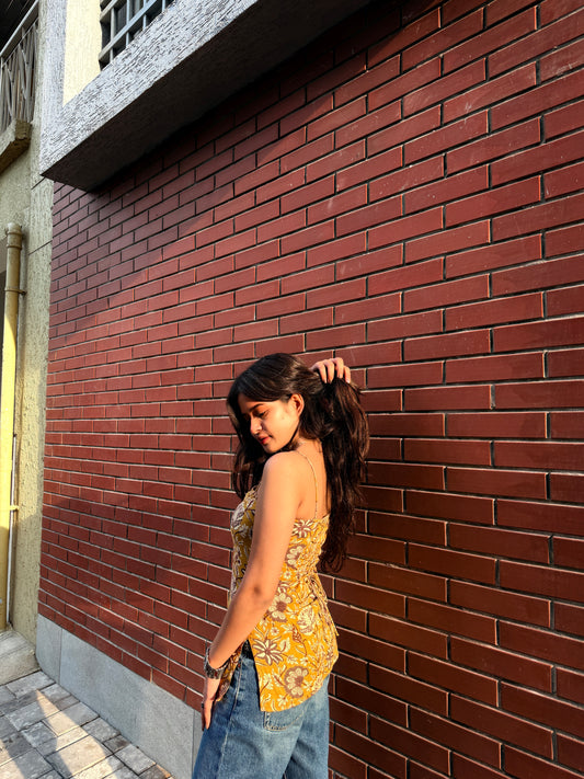 Sunflower corset Kurti