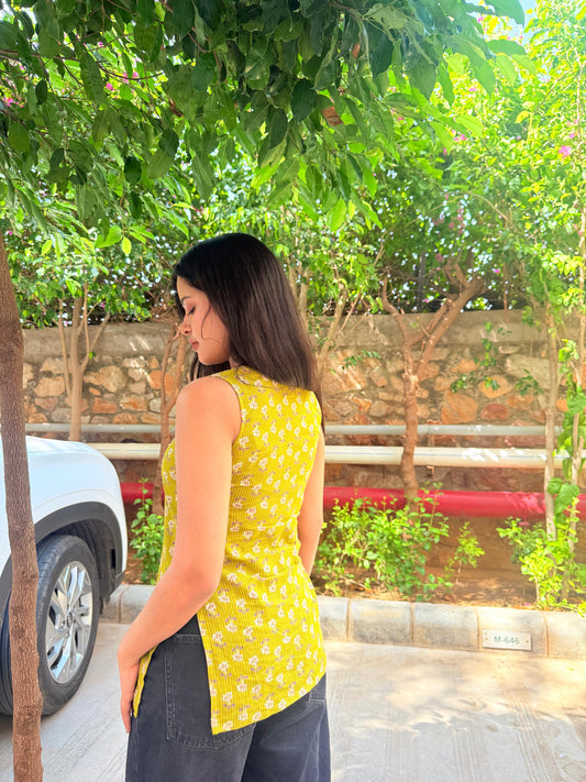 Mustard Meadow Kurti