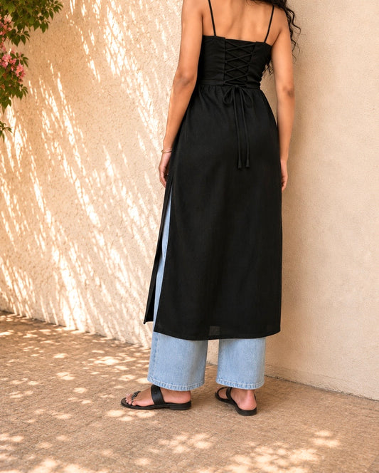 Midnight Muse corset Kurti