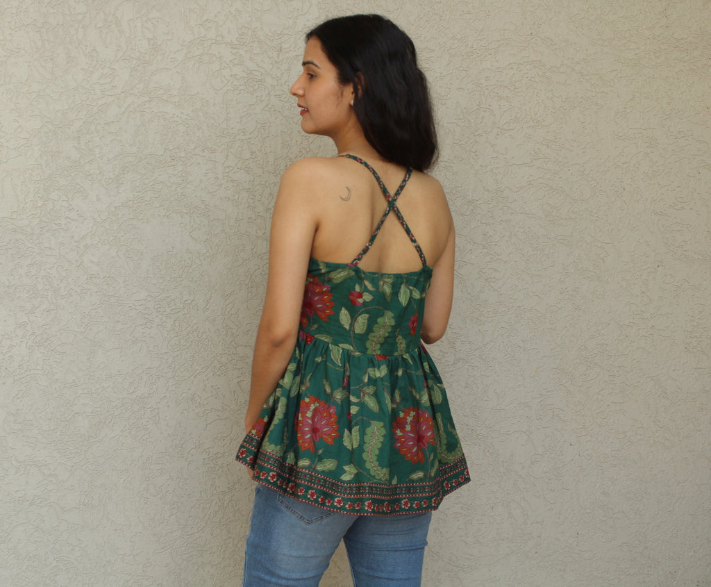 Sleeveless Peplum Top