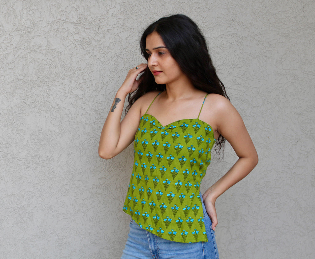 Strappy Backless Crop Top