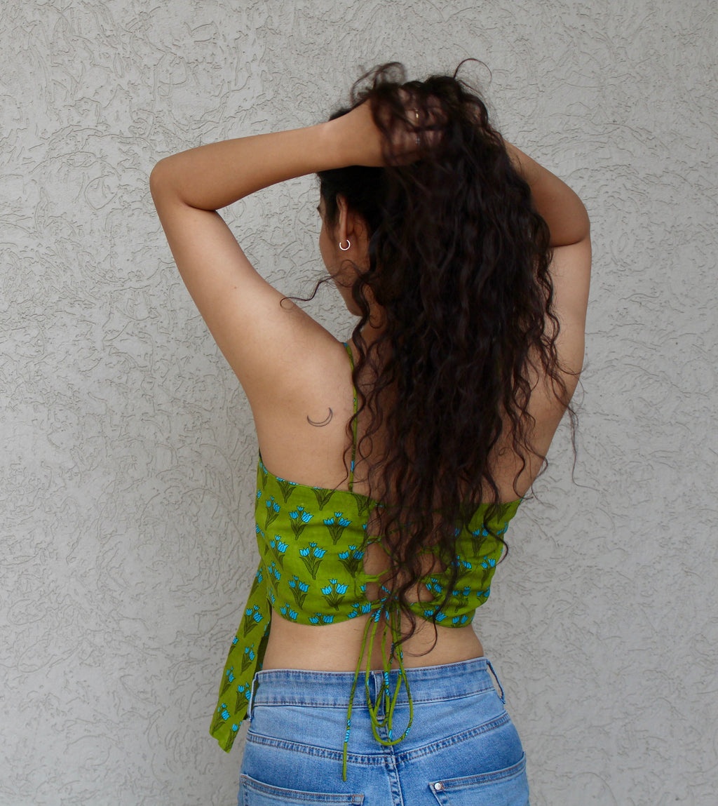 Strappy Backless Crop Top